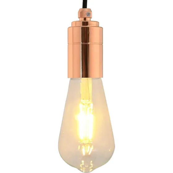 vidaXL lampeholdere 2 stk rosaguld E27