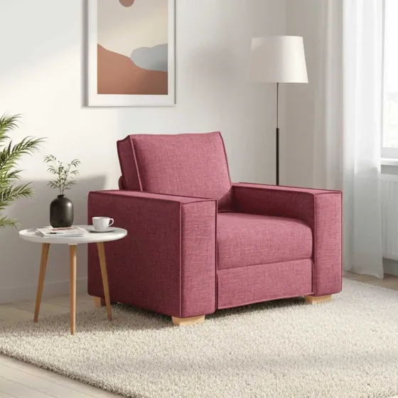 vidaXL Sofastol Vinrød 100x78x84 cm Stof