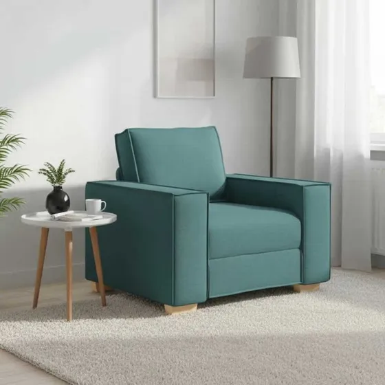 vidaXL Sofastol Mørkegrøn 60 cm Stof