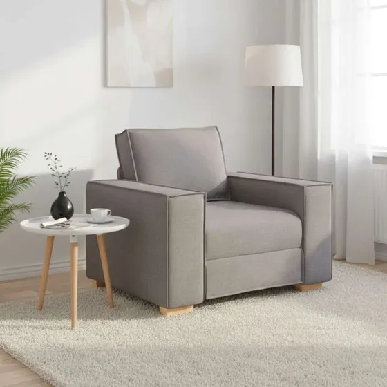 vidaXL Sofastol Taupe 60 cm Stof