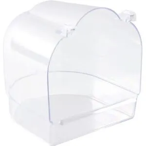 Trixie Fuglebadekar kantet transparent 14x15x15 cm