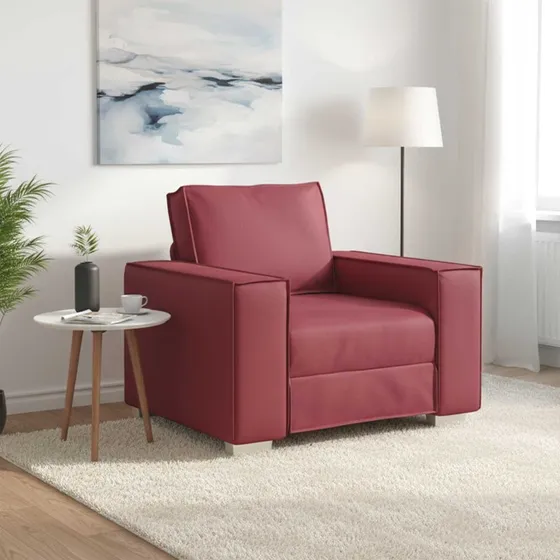 vidaXL Sofa Stol Vinrød 100 cm Kunstlæder