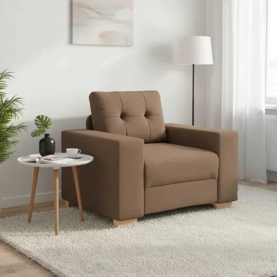 vidaXL Sofastol 100x78x80 cm Stof Brun