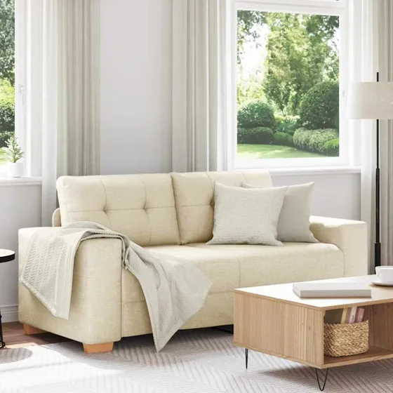 vidaXL Elskovssofa Hør 180 cm