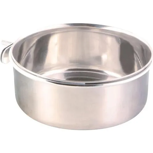 Trixie Foderskål i rustfrit stål Ø14,5 cm (900 ml) med holder
