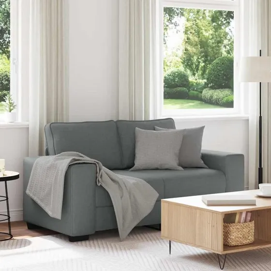 vidaXL 2-personers sofa mørkegrå 160x77x82 cm