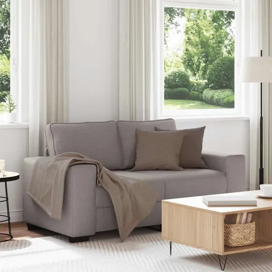 vidaXL 2-personers sofa 160x77x82 cm gråbrun
