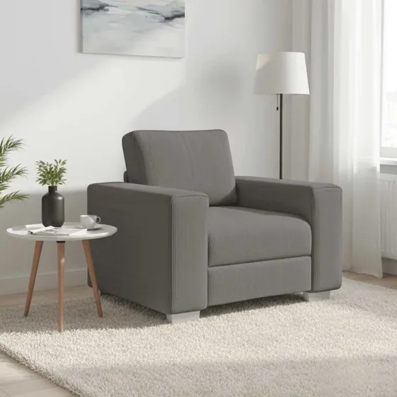 vidaXL Sofastol 100x77x82 cm Fløjlsstof Lysegrå