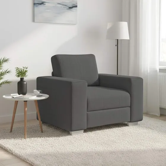 vidaXL Sofastol 100x77x82 cm Fløjlsstof Mørkegrå