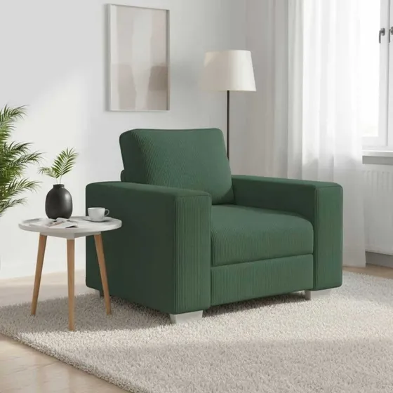 vidaXL sofastol 100x77x82 cm mørkegrøn fløjlsstof