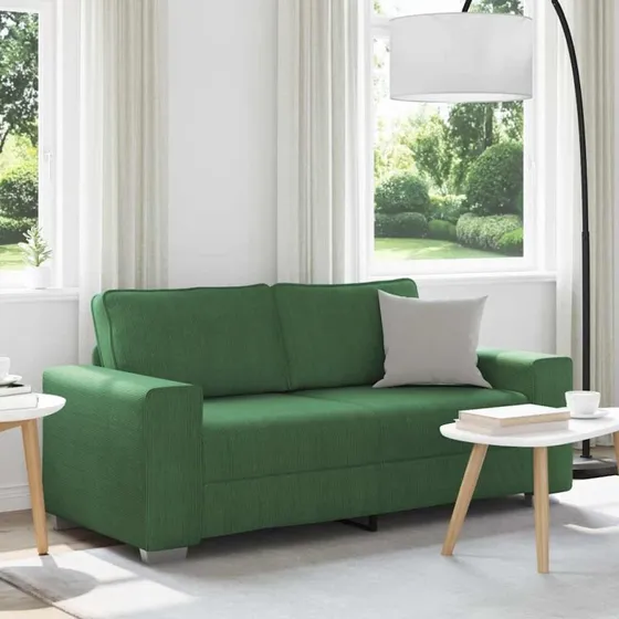 vidaXL elskovssofa 180x77x82 cm mørkegrøn fløjlsstof