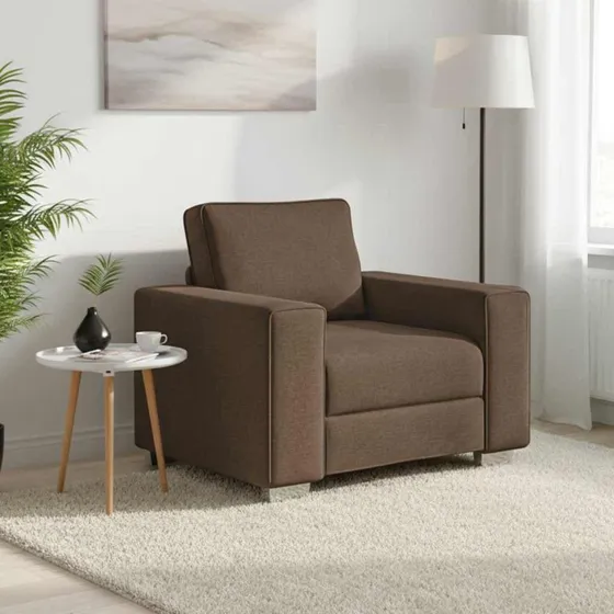 vidaXL Sofa Stol Brun 100 cm Stof
