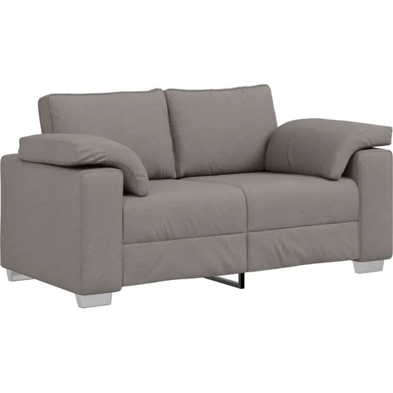 vidaXL Tosæders sofa Gråbrun 160 cm Stof