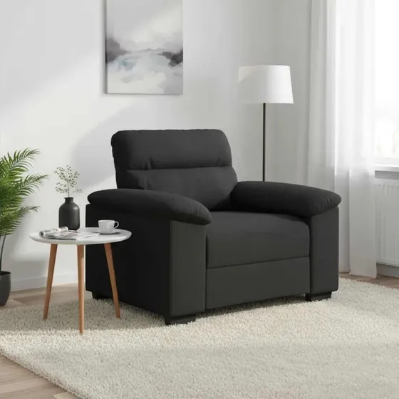vidaXL Lænestol 100x81x84 cm Sort Stof