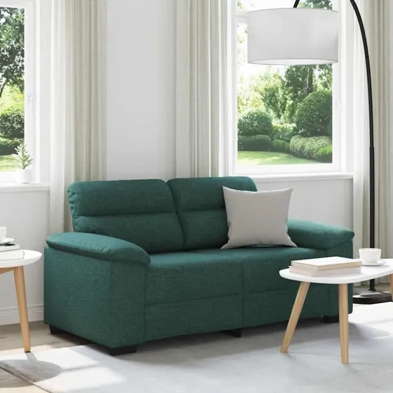 vidaXL 2-personers sofa 160x81x84 cm mørkegrøn