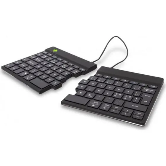 R-Go Split Break Ergonomisk Trådløst Tastatur, Sort