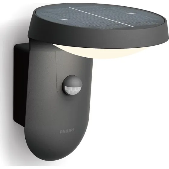 Philips Tyla Vægglampe Solcelle IR-sensor 255lm Antracit