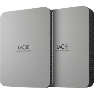 LaCie Mobile Drive 4TB USB-C Moon Silver