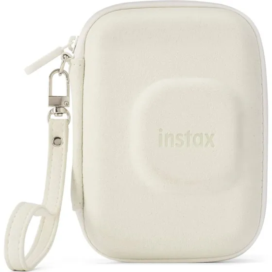 Fujifilm Instax Mini Taske, Hvid, Ruskind