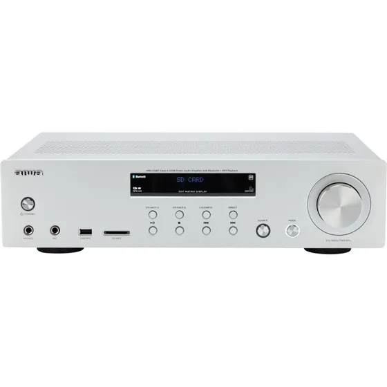AIWA AMU-120BT-SL 120W Bluetooth-forstærker, sølv