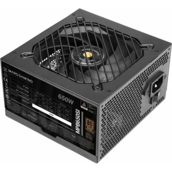 Mars Gaming MPB650SI 650W 80 Plus Bronze ATX-strømforsyning, sort