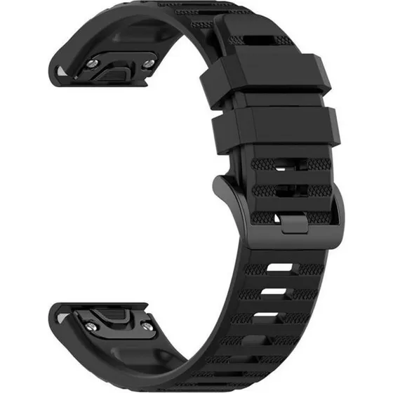 FIXED Silikone Rem til Garmin QuickFit 22 mm Sort
