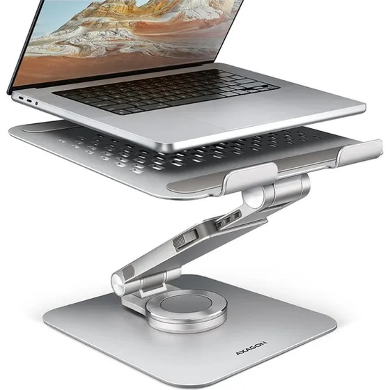 AXAGON STND-LR Roterende Aluminium Laptopständer 10"-17,3"