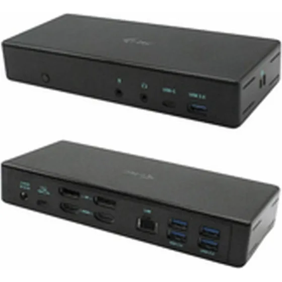 I-Tec Quattro Display Dockingstation USB-C 85W, 4 skærme, sort