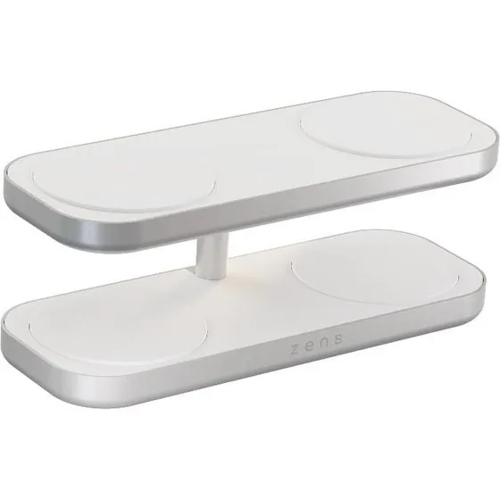 Zens Quattro Charger Pro 4, trådløs oplader med Qi2, 4x15W, hvid