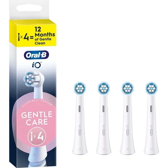 Oral-B iO Gentle Care Borsthoved 4 stk. Vit