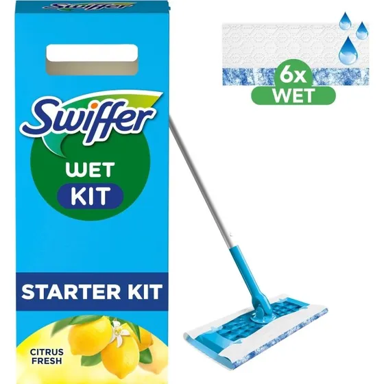 Swiffer Startkit 1 Mopp + 6 Fuktige Refills