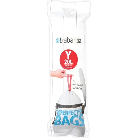Brabantia PerfectFit Affaldsposer Y, 20 L, 20 stk