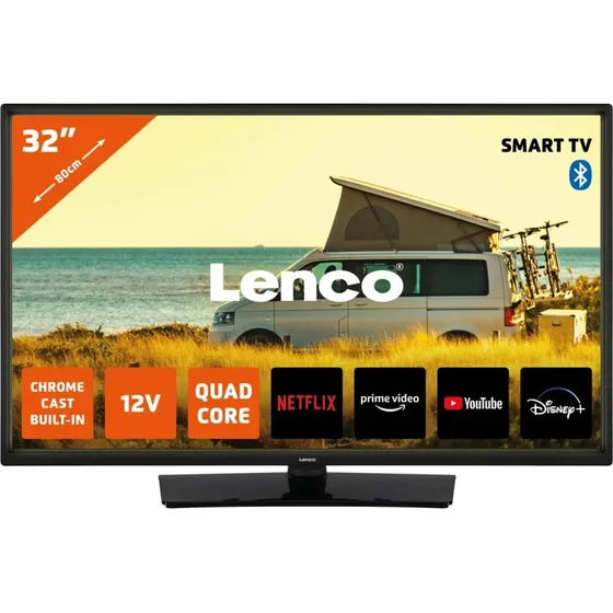 Lenco LED-3263BK 32" Smart TV, HDR, Sort