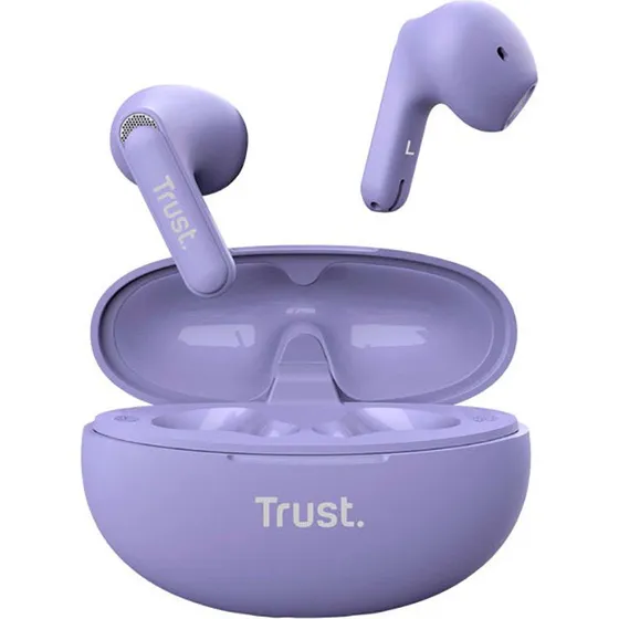 Trust Yavi Bluetooth ENC Lilla, trådløse øretelefoner med mikrofon