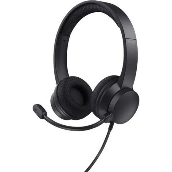 Trust HS-260 USB headset med støjreducerende mikrofon, sort