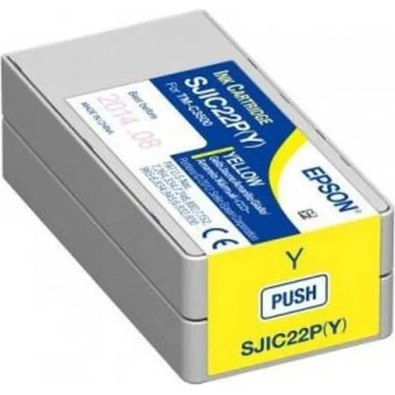 Epson SJIC22P Gul Blækpatron 32,5 ml