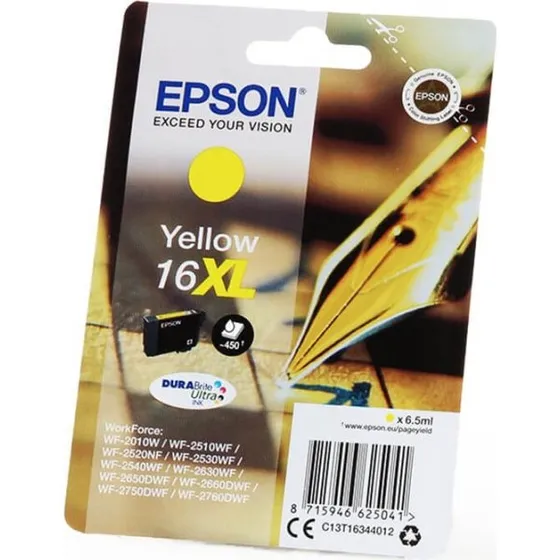 Epson C13T16344012 16XL Gul DURABrite Ultra-blæk