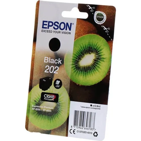 Epson 202 Sort Blækpatron 250 sider