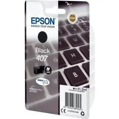 Epson 407 Sort L, Original Blækpatron for WF-4745