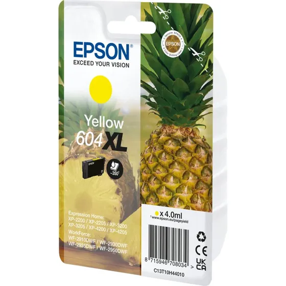 Epson 604XL Gul Original Blækpatron (XL)