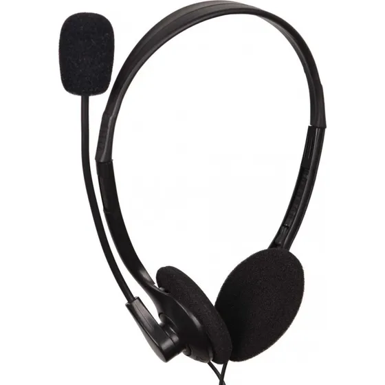 Gembird MHS-123 Headset med Mikrofon, Sort, 3,5 mm