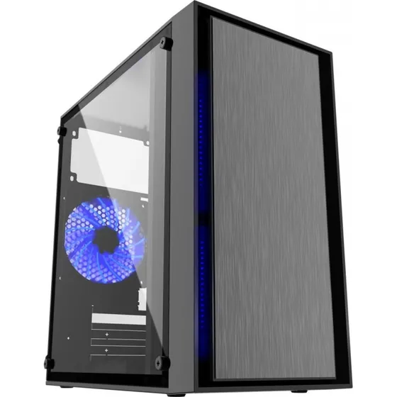 Gembird FORNAX-960B Micro ATX Miditower, Sort, Uden PSU