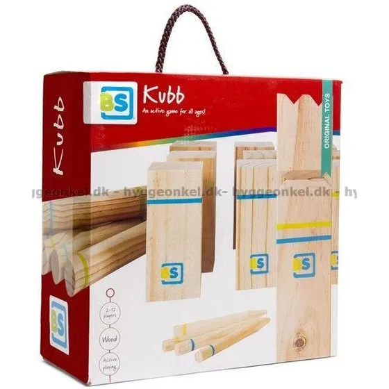 BS Toys Kubb - Kongespil i træ (Deluxe), fra 8 år