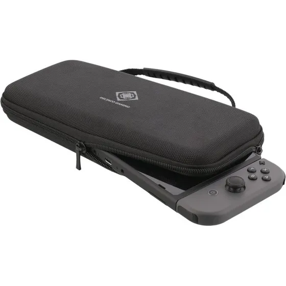 DELTACO GAMING Nintendo Switch hård bæretaske, 10 rum, sort