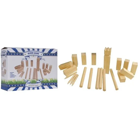 Kubb Game - kongespil i træ (Large)