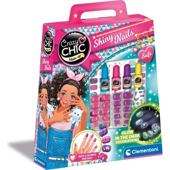 Crazy Chic Nail Art Glow In The Dark - Neglekunst til børn 6+