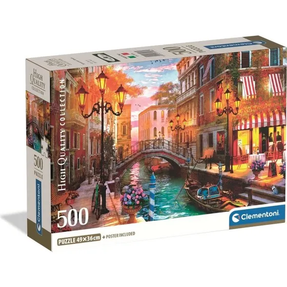 Clementoni Sunset Over Venice 500 Pcs Puslespil