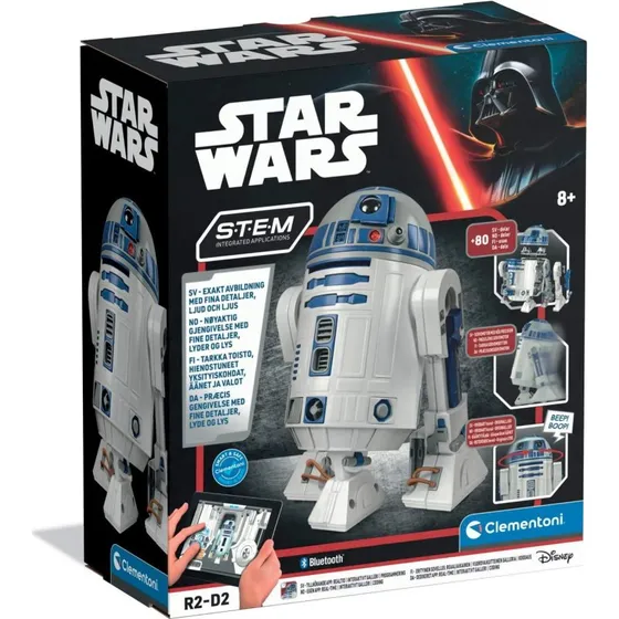 Clementoni R2-D2 Robotbyggesæt, app-styret, 80+ dele