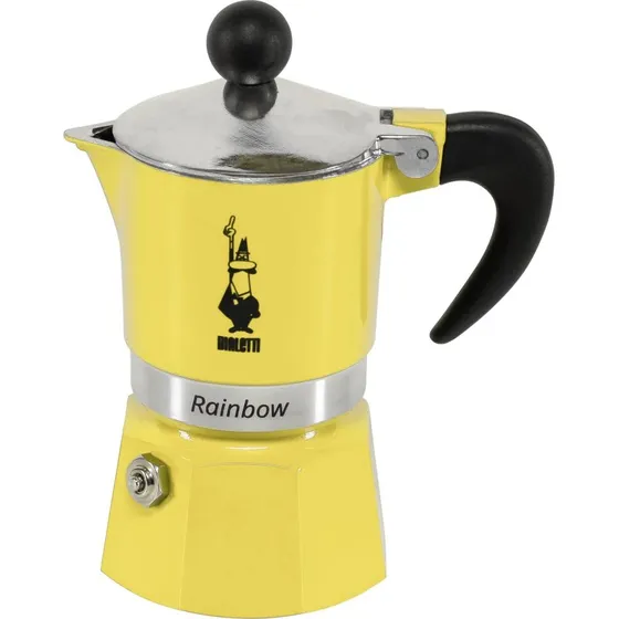 Bialetti Rainbow Espressokande 1 Kop, 60ml, Gul