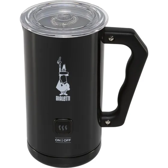 Bialetti MKF02 Automatisk Mælkeskummer, Sort, 150 ml